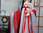 Winter Warmth in a Large Size One-Piece Hanfu Short Jacket