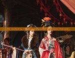 The Enchantment of Orange-Pink Skirt with Horseface Pattern