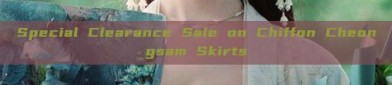 Special Clearance Sale on Chiffon Cheongsam Skirts