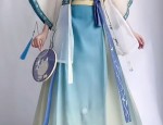 A Girls Hanfu Costume Set:Embracing Traditional Elegance in Modern Times