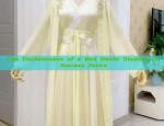 The Enchantment of a Red Hanfu Student in Ancient Attire