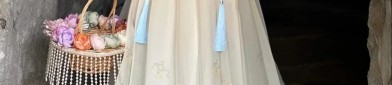 The Elegance of a White Tang Suit Womens Blouse