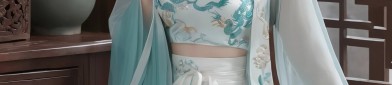 Embracing the Enchantment of Qiqiao Cheongsam with Blue and White Porcelain Patterns