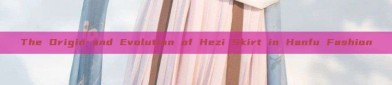 The Origin and Evolution of Hezi Skirt in Hanfu Fashion