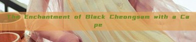 The Enchantment of Black Cheongsam with a Cape
