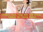 Chinese-Style Tang Suit Red Winter Fashion for Young Women