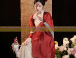 Girls Traditional New Years Celebration Set:Tang Suit and Lucky Visit Dress