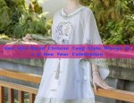 Red Mini-Sized Chinese Tang-Style Blouse for a New Year Celebration
