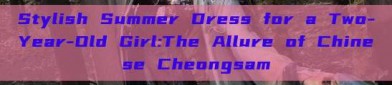 Stylish Summer Dress for a Two-Year-Old Girl:The Allure of Chinese Cheongsam
