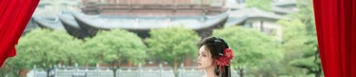 The Complete Set of Ming-Style Cloud-Patterned Collar Hanfu with Cloud-Shoulderpiece