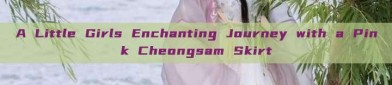 A Little Girls Enchanting Journey with a Pink Cheongsam Skirt
