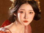 Embracing Modernity in a New Chinese-Style Cheongsam with Fluttering Sleeve Details