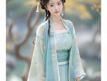 The Splendor of Black Ming-Style Hanfu Upper Clothing