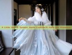 A Little Girl in Summer Hanfu Costume:A Fairy-like Presence