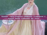 Summer Fairy-Inspired Childrens Traditional Chinese Hanfu Costumes for Girls