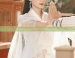The Elegance of Cheongsam with Long Chiffon Skirt in Winter