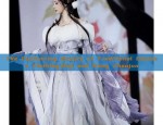 The Elegance of Long-Style Golden Silk Qipao