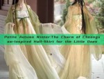 Petite Autumn Winter:The Charm of Cheongsam-Inspired Half-Skirt for the Little Ones
