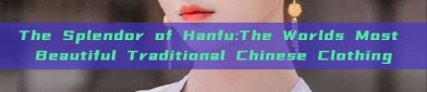 The Splendor of Hanfu:The Worlds Most Beautiful Traditional Chinese Clothing