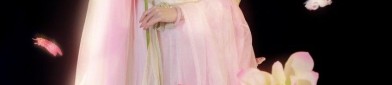 A Delicate Pink Cheongsam,Shawl,and Mini Jacket Ensemble