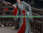 The Rise of the 2024 Young Master in Vibrant Red Hanfu Fashion