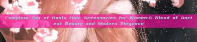 Complete Set of Hanfu Hair Accessories for Women:A Blend of Ancient Beauty and Modern Elegance