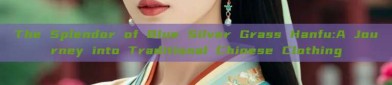 The Splendor of Blue Silver Grass Hanfu:A Journey into Traditional Chinese Clothing