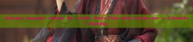 Vibrant Summer Hanfu for Little Girls:Thin Red Dress for a Cheerful Holiday