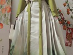 The Splendor of Cheongsam with Broad Sleeves and Hanfu-Inspired Chest-High Style