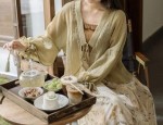 The Splendor of Song Dynastys Cross-Collared Hanfu:A Journey into Traditional Chinese Clothing