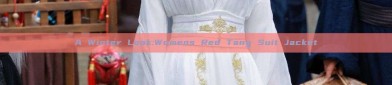 A Winter Look:Womens Red Tang Suit Jacket