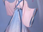 Traditional Chinese Childrens Hanfu Costume:A Two-Piece Set for Girls