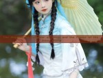 The Blue Childrens Hanfu:A Blend of Tradition and Modernity