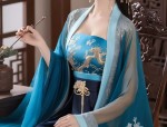 The Enchantment of a Sky Blue Horseface Skirt