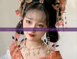 Enchanting Blue Hanfu Princess Dress for Girls A Glimpse into Ancient Chinese Fashion