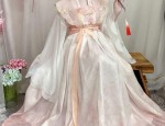 The Ethereal Charm of a Golden Yellow Hanfu with a Camisole
