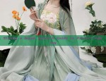 The Enchanting World of a Little Girl in Traditional Hanfu Skirt and Ancient Costume