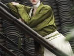 Embracing Modernity in a Chinese Red Revamped Cheongsam