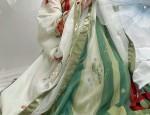 Plush Embroidery-Detail Oversized-Size Horseface Skirt Ensemble