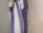 The Elegant Combination of a Horseface Skirt with a V-neck Top