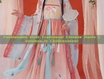 Fashionable Girls Traditional Chinese Hanfu Costumes in Childrenswear