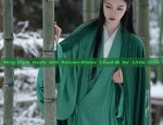 Ming-Style Hanfu with Autumn-Winter Cloud-肩 for Little Girls