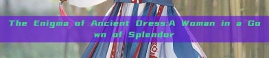 The Enigma of Ancient Dress:A Woman in a Gown of Splendor