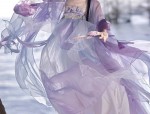 The Enchanting Journey of a Little Girl in Purple Xiaxi Hanfu