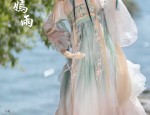 Veiled Elegance:The Ancient Charm of Hanfu with a Silk面纱