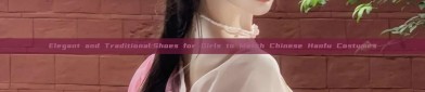 Elegant and Traditional:Shoes for Girls to Match Chinese Hanfu Costumes