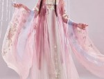 The Charm of Sleeve-to-Mid-Chest Cheongsam Dress with Three-Quarter Length Sleeves