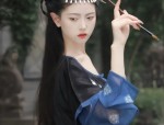 Embracing Elegance:The Black Cheongsam-Style Collar Dress
