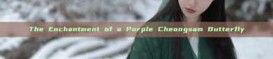 The Enchantment of a Purple Cheongsam Butterfly