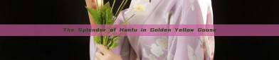 The Splendor of Hanfu in Golden Yellow Goose